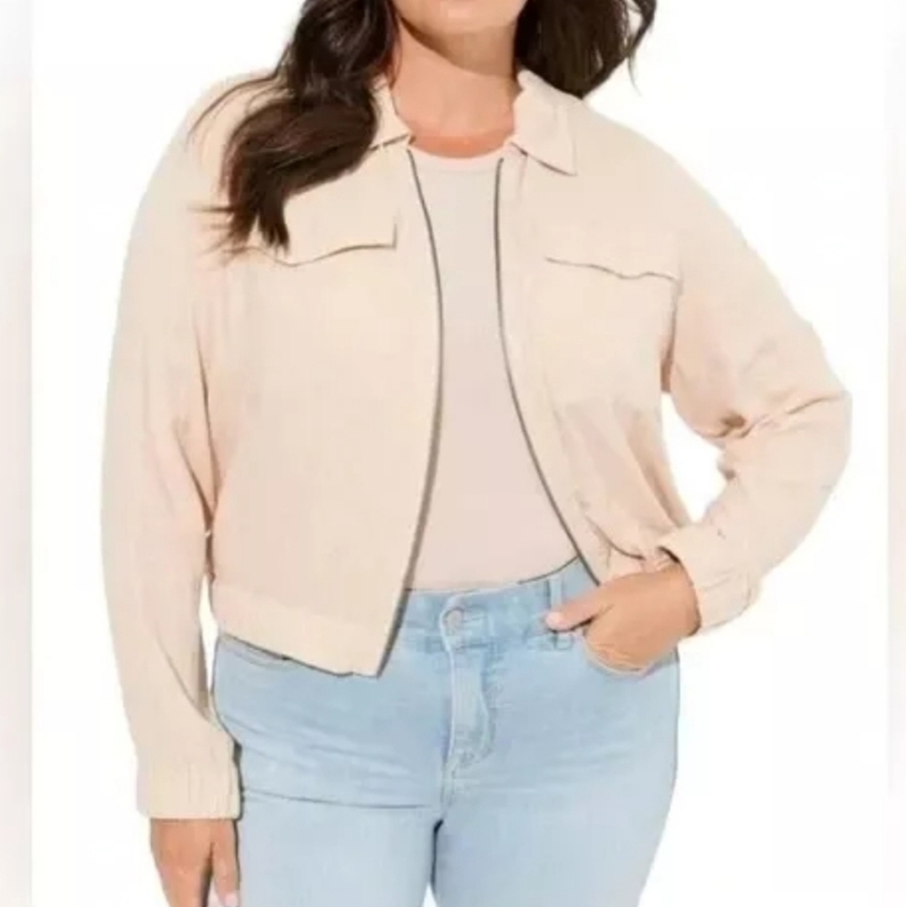 Torrid Double Gauze Bomber Jacket